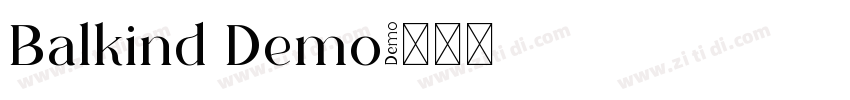 Balkind Demo字体转换